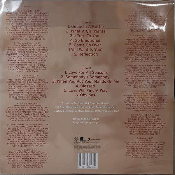 Christina Aguilera – Christina Aguilera LP
